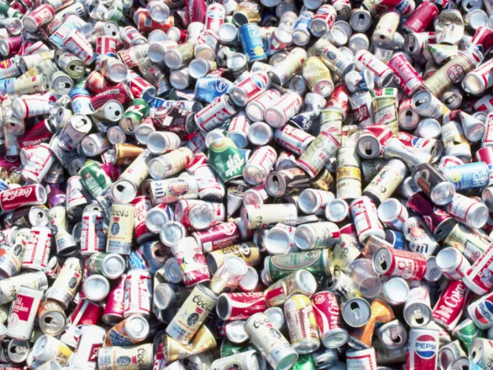 Scrap aluminum cans