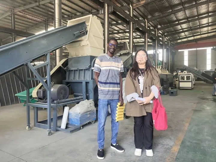 Senegal customers visit our factory