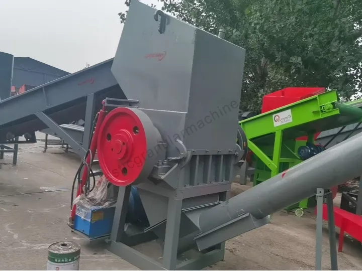 fine crusher after PVC pipe shredder