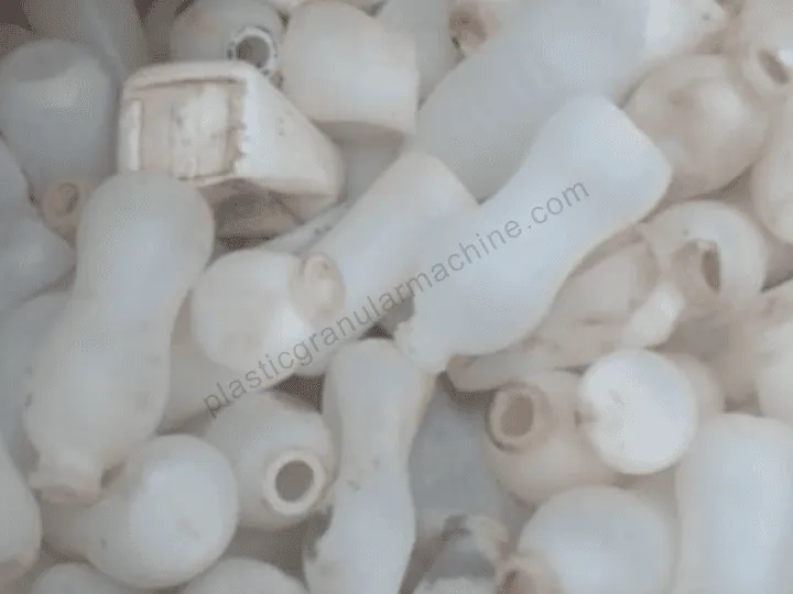 waste HDPE bottles
