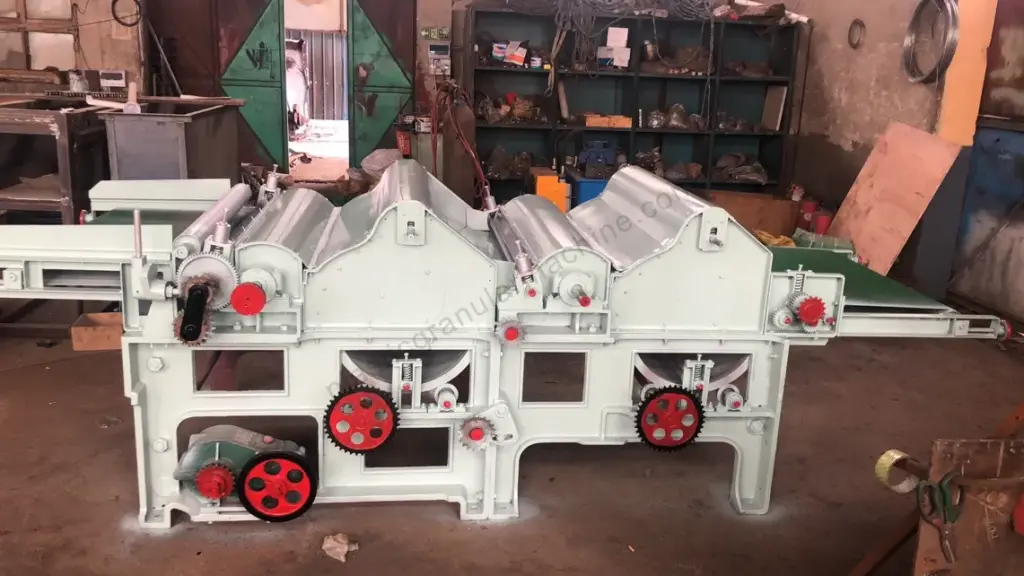 2 roller cotten waste opening machine