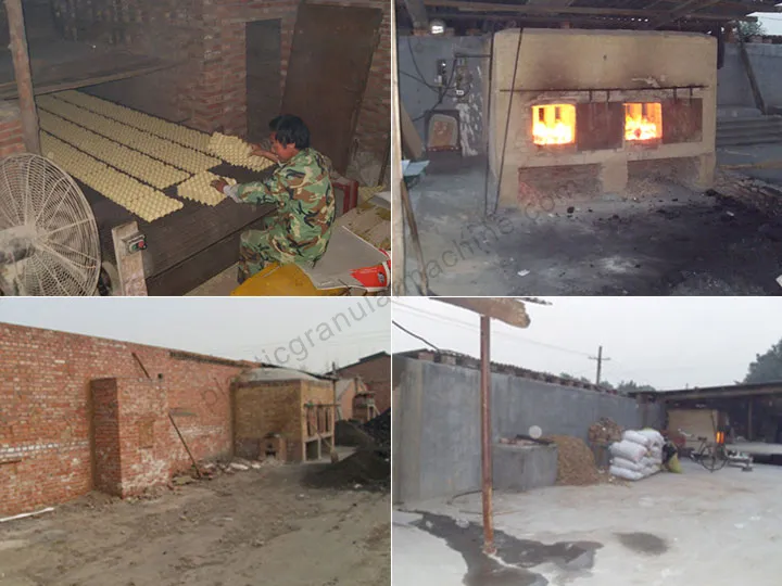 Brick kiln drying