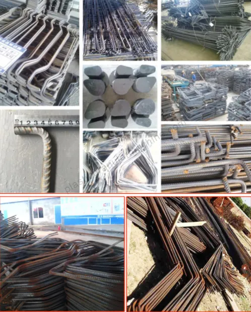 Différents produits finis de machines à plier les barres d'armature