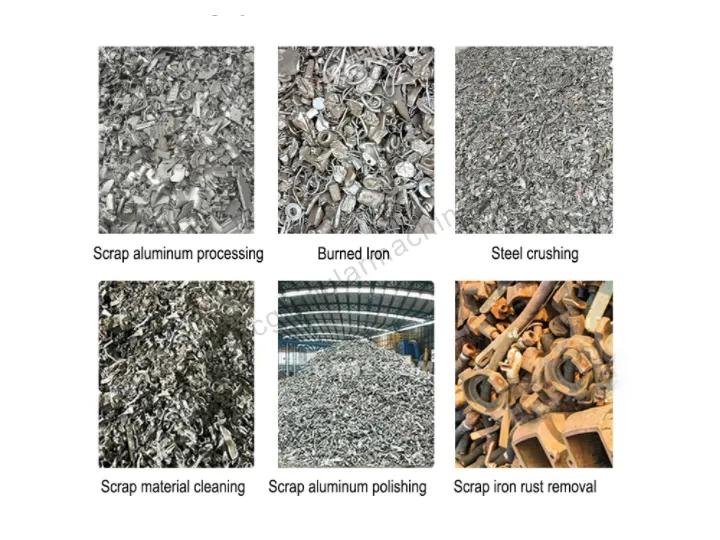 raw materials of our metal polishing machine