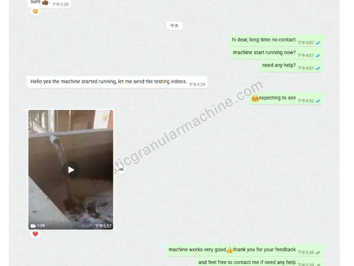 Feedback from customer in Zambia